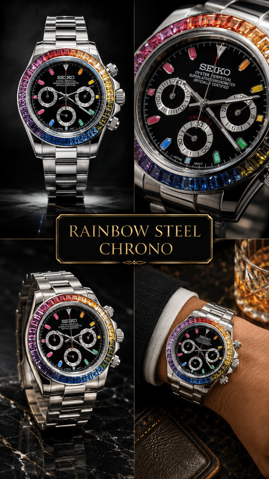 Rainbow Steel Chrono