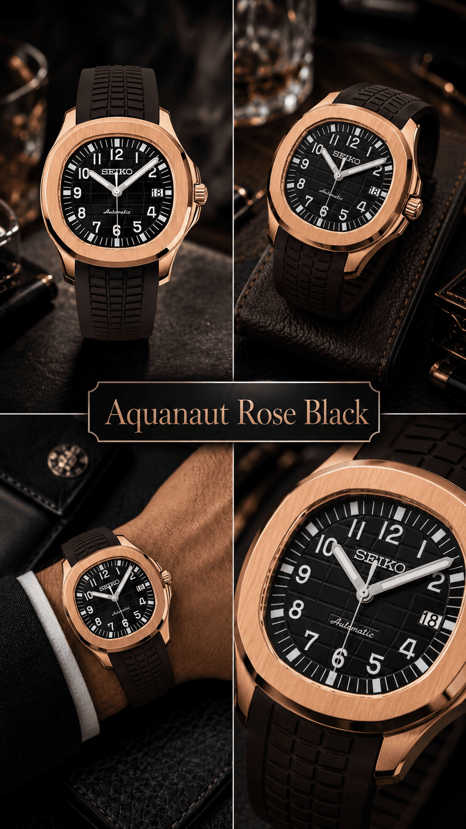 Aquanaut Rose Black