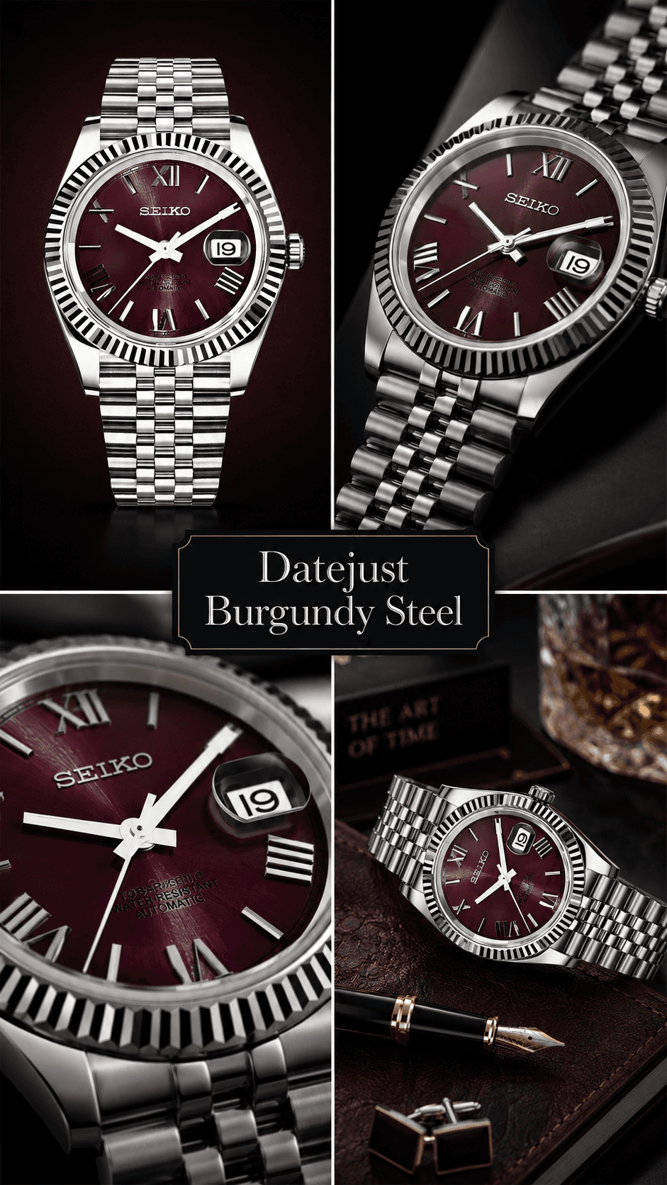 Datejust Burgundy Steel