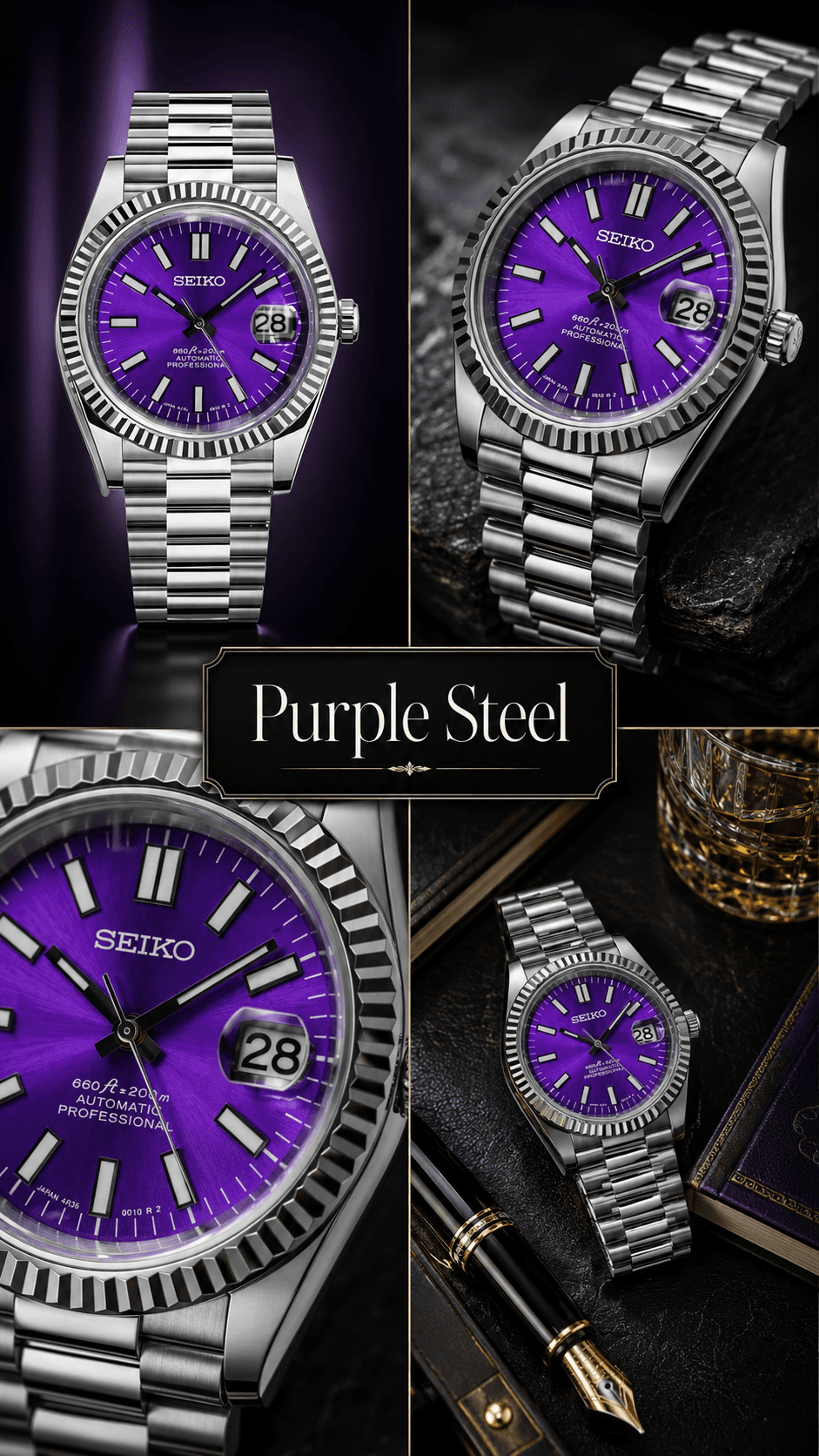 Datejust Purple Steel