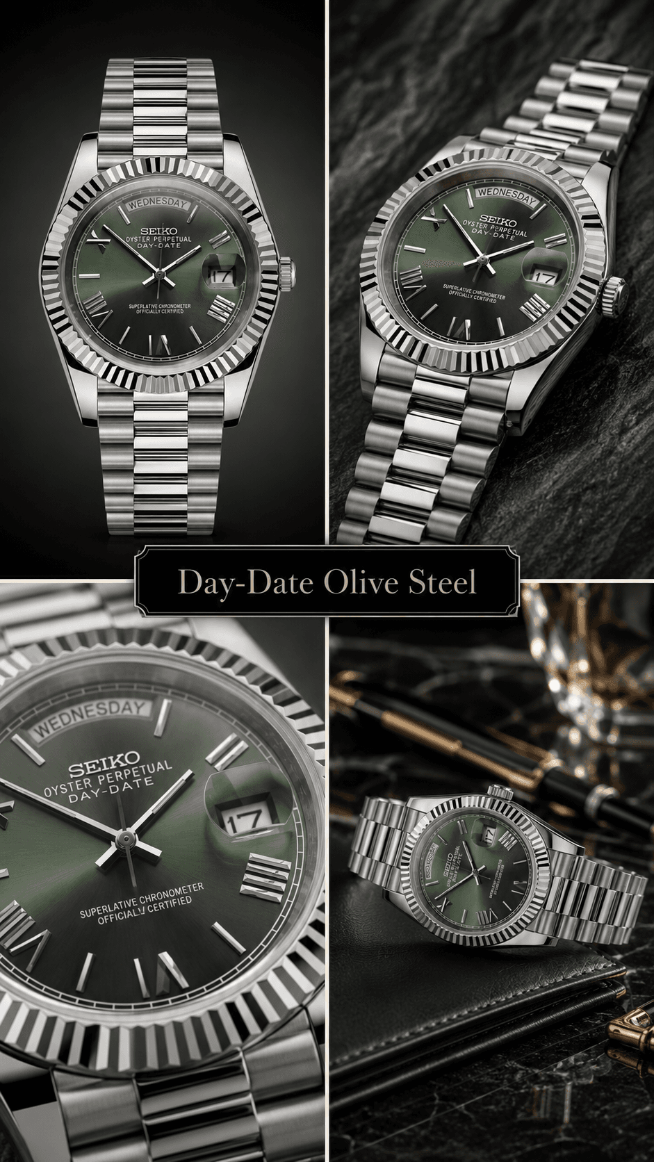 Day-Date Olive Steel