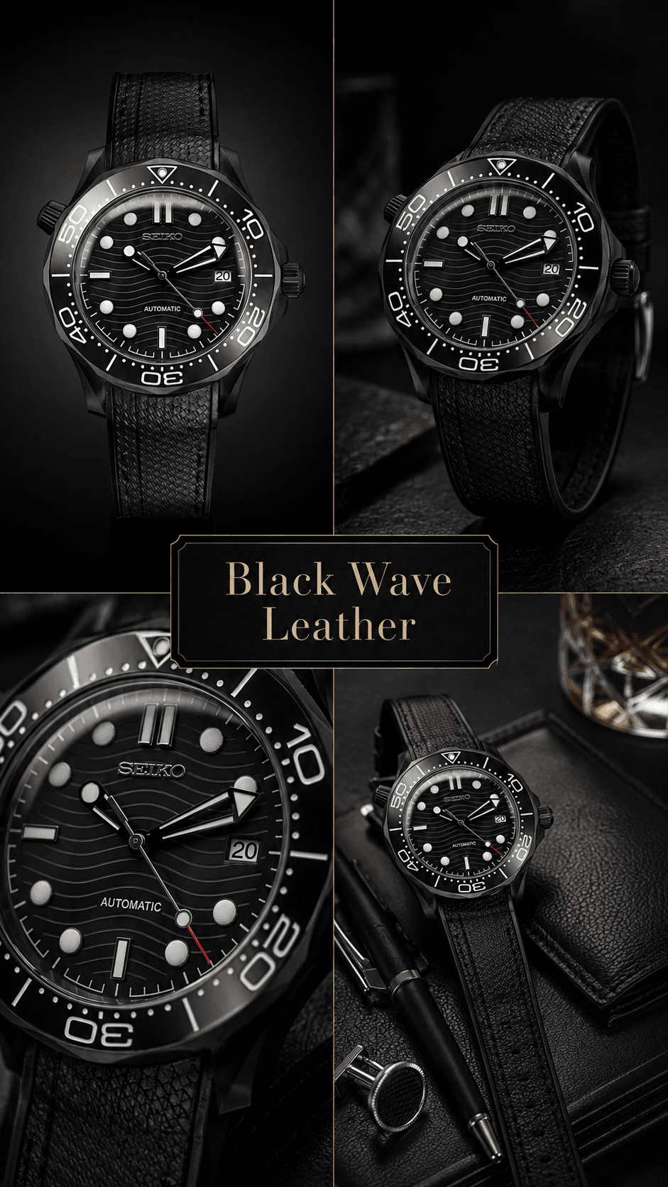Black Wave Leather