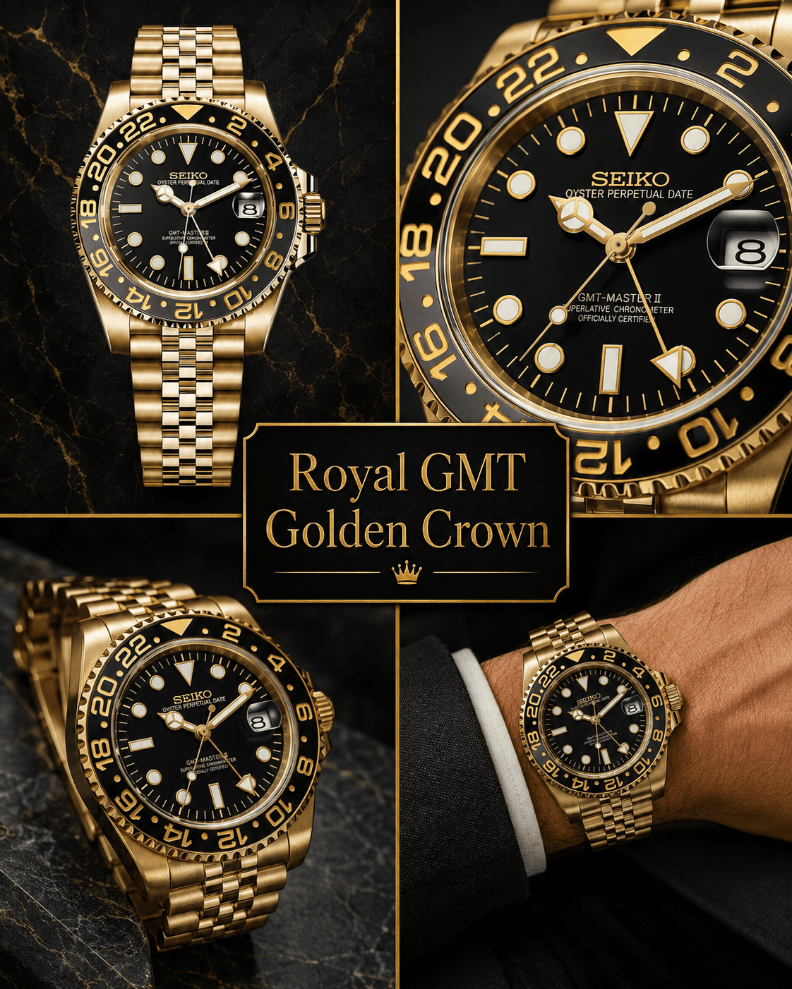 Royal GMT Golden Crown