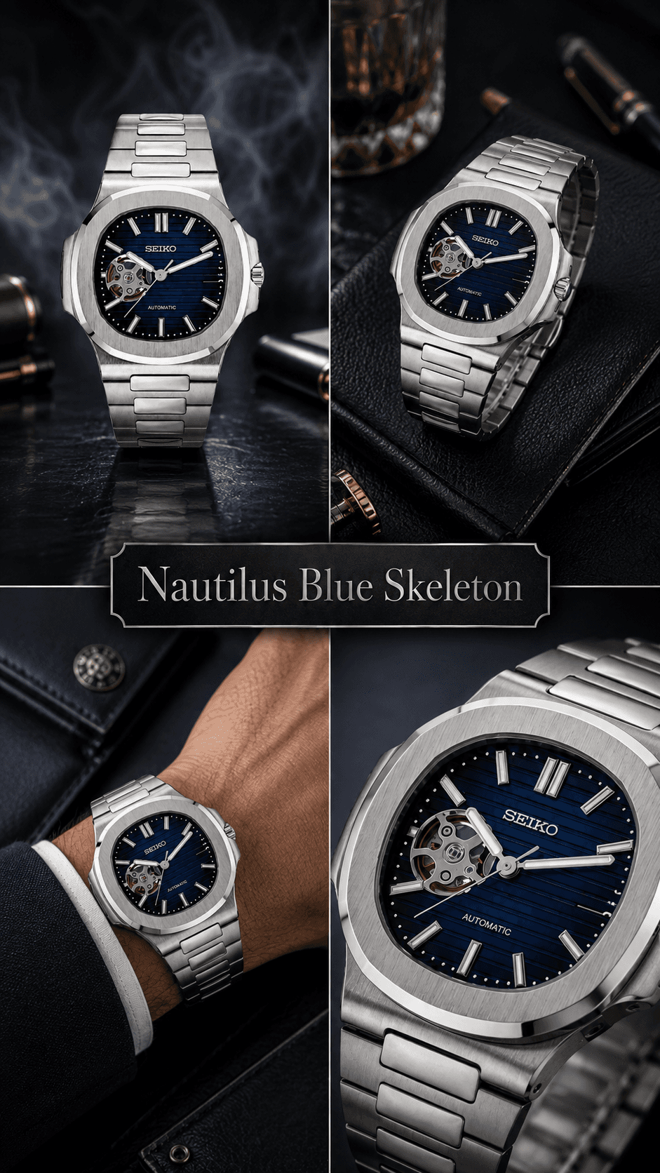 Nautilus Blue Skeleton